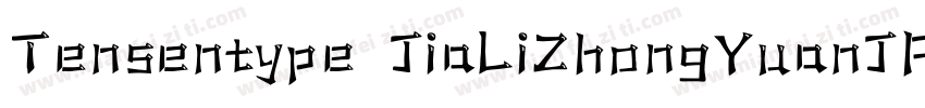 Tensentype JiaLiZhongYuanJP Regular字体转换